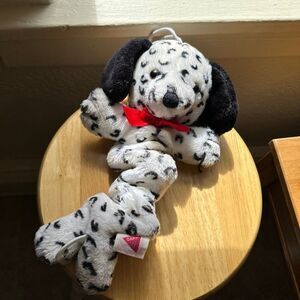 Plush Vintage Dakin Dalmation Dog Musical Pull Lullaby Plush 1988 Tested Works